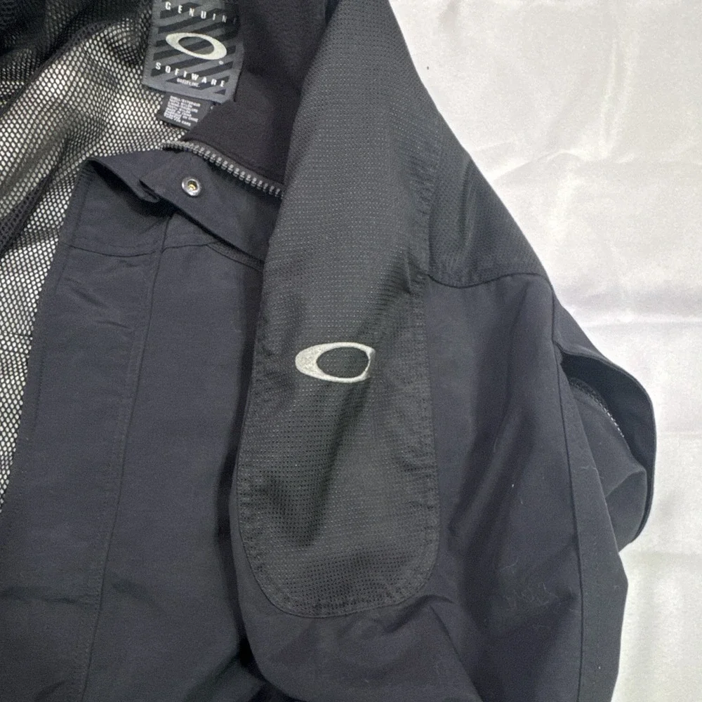 Oakley Genuine Software Men's Technical Shell Jacket Black Mesh Lined Size L